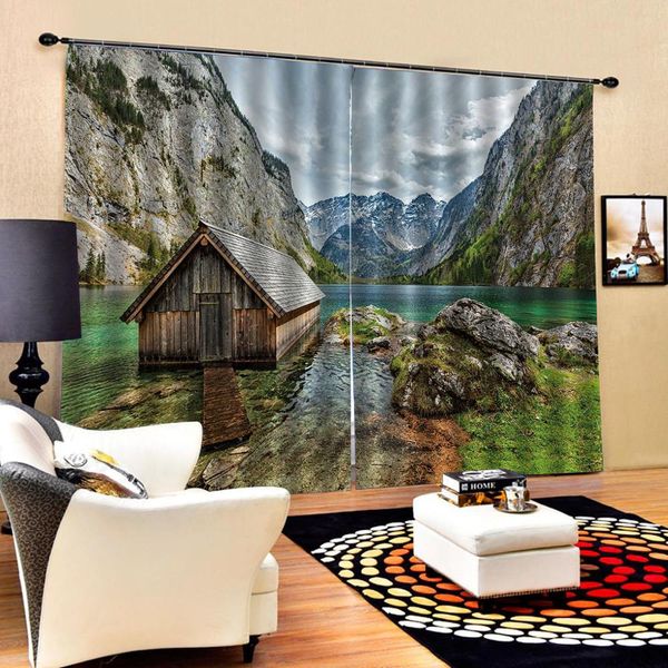 

3d curtains living room bedroom drapes cortinas customized size nature scenery curtains blackout curtain