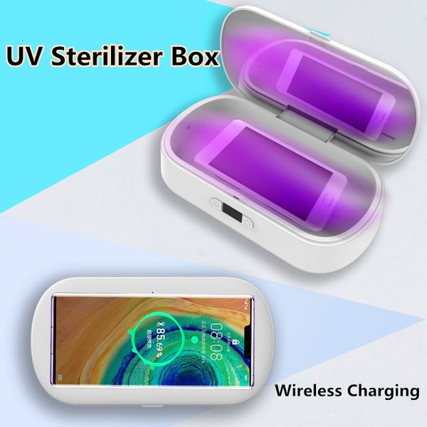 Esterilizador UV do desinfetador do desinfetador do telefone do telefone móvel da caixa de esterilizador do uv portátil para o telefone celular esperto com carga