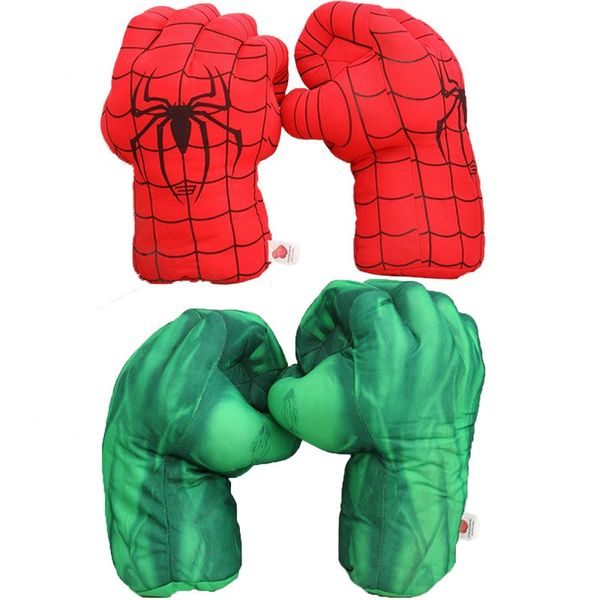 

Marvel Avengers SpiderMan Hulk Plush Keep warm Boxing glove Cos Prop Collection Gift Toys For Children/kids