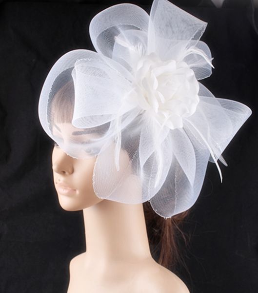 

multiple color crinoline fascinator headwear charming mesh church hair accessories suit for all season fnr160308