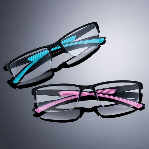 

1.0~+4.0 half frame reading glasses ultralight blue light blocking anti-fatigue presbyopia eyeglasses vision care
