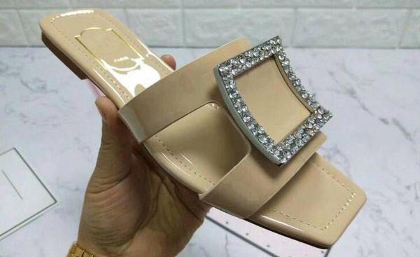 

5a women 6709170 bikiviv mules slippers sandals,cow and vernis leather upper,metal buckle,leather outsole,size 34-42,dhl ing, Black