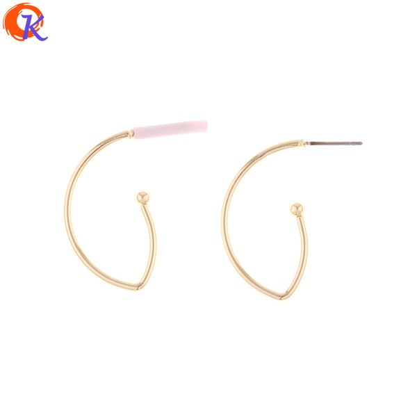 

cordial design 50pcs 17*30mm jewelry accessories/earring stud/hooks shape/diy parts/jewelry making/hand made/earring findings, Blue;slivery