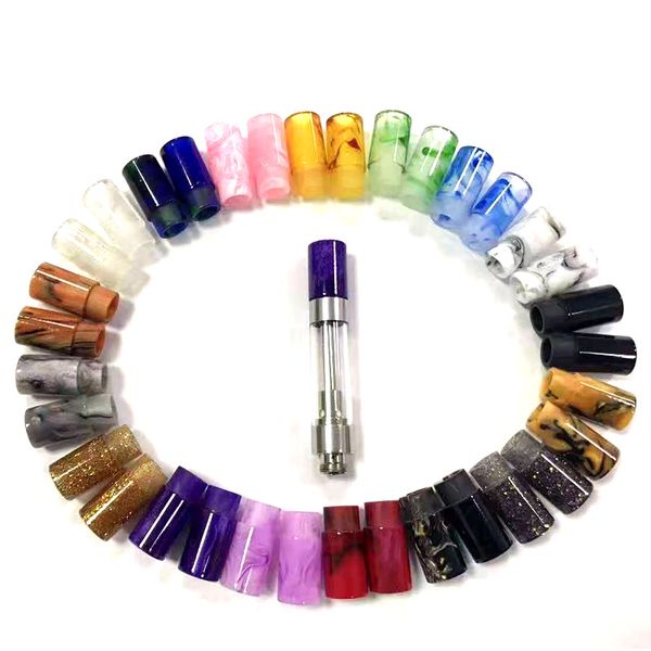 

Press In Epoxy Resin Drip Tip G5 Drip Tips Best quality E Cigarette Mouthpiece Dank Vapes Cereal Carts Driptip DHL Free