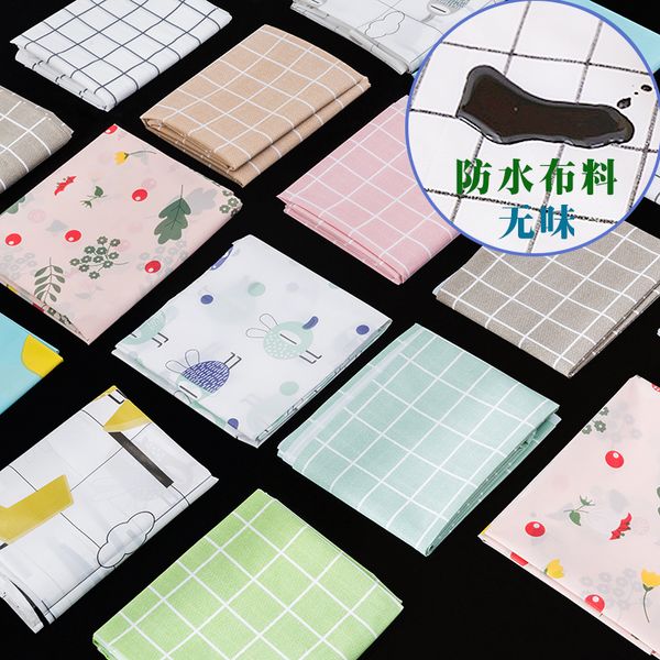 

northern european-style tablecloth waterproof oil disposable plastic table cloth plaid tablecloth coffee table cloth pvc cover table mat