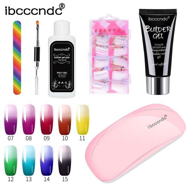 

ibcccndc nail temperature change quick extension cream light therapy removable extended uv extension glue