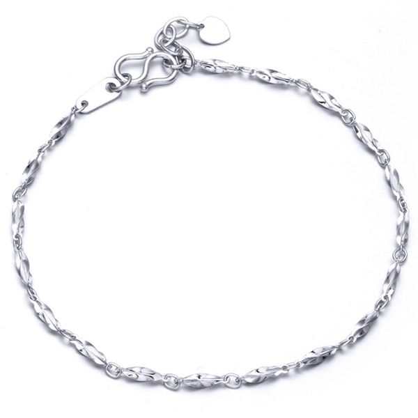 

women's pt950 white gold bracelet, Golden;silver