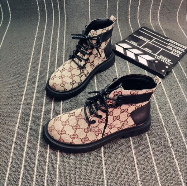 

Martin boot female autumn briti h tyle literary retro high thick oled printing women 039 hoe with wild locomotive hort ankle boot