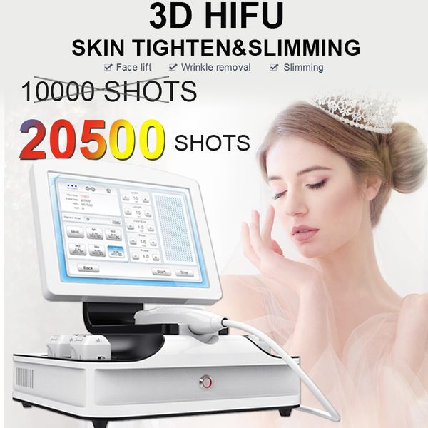 

20,500 выстрелов 3d hifu машина высокой интенсивности сфокусированный ультразвук hifu терапия smas подтяжка лица живота похудения оборудован