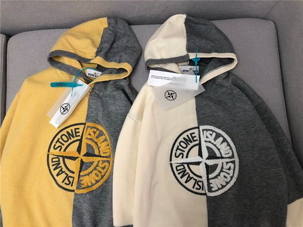 

19fw new luxurious brand design compass cashmere sweater hoodies men women fashion casual streetwear sweatshirts outdoor shirts, Gray;blue