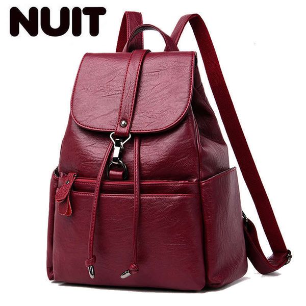 

new leather backpacks women high capacity travel backpack school bags for teenage girls mochilas lady shoulder bag