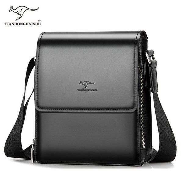 

2019 men shoulder bag quality leather men bag fashion style casual messenger bags crossbody male sell
