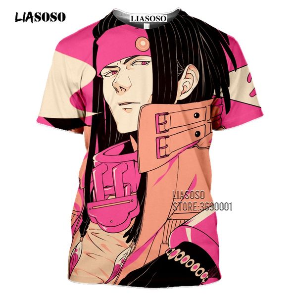 

men's t-shirts liasoso 3d print game dramatical murder t-shirt women dmmd seragaki aoba mink clear tshirt summer casual shirt streetwea, White;black