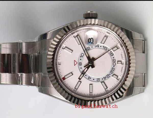 

sky-dweller workin white dial 42mm 326934 stainless steel asia 2813 movement automatic mens watch watches, Slivery;brown