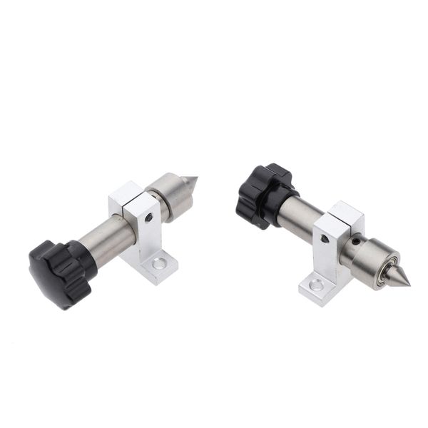 

2x bearing live center revolving centre with wrench mini lathe machine part