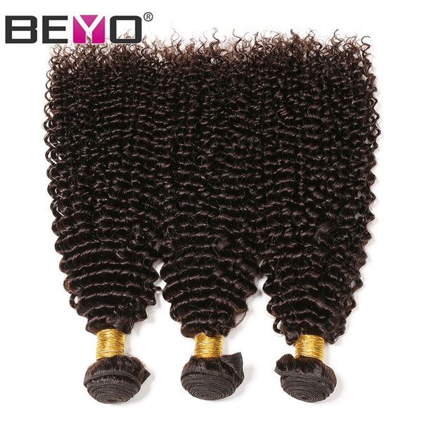 

kinky завитые связки шатен сырое девственницы индийский волос 100% человеческих волос weave связки # 2 цвет 3 bundle предложения 10-24 дюймо, Black
