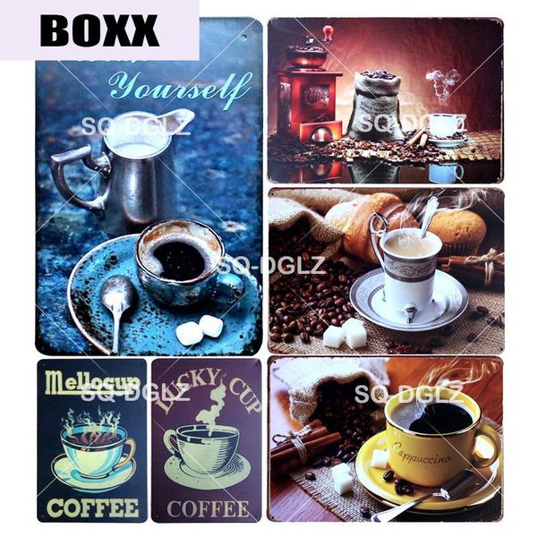 

mellocup coffee metal sign coffee beans wall decor coffee tin sign home decor painting plaques art poster