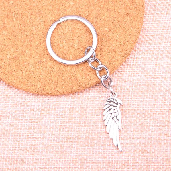 33*12 -миллиметровый двухсторонний Angel Wings Keychain, новая мода Metal Metal Keychain Part