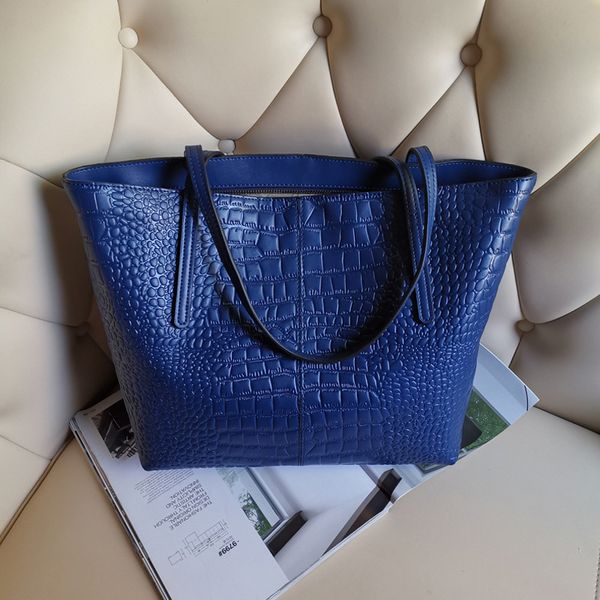 

leather bag 2019 new single shoulder bag simple temperament women tote large capacity handbag