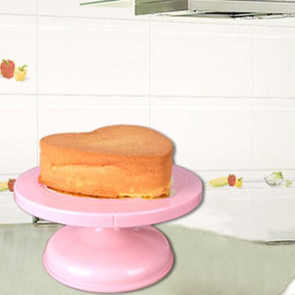 

abs пластик круглый торт стенд кухня diy пан выпечки инструмент торт пластинчатые turntable вращающийся кондитерские украшения поворотный ст