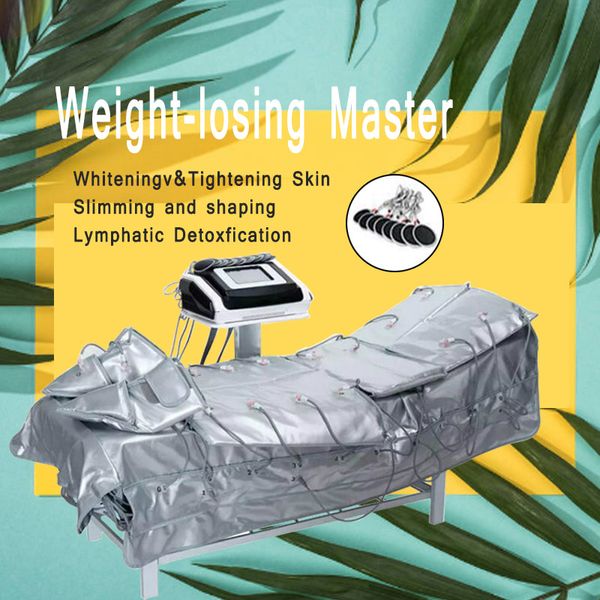 

2020 new 3 in 1 far infrared pressotherapy equipment lymph drainage slimming machine with ems elecyrostimulation