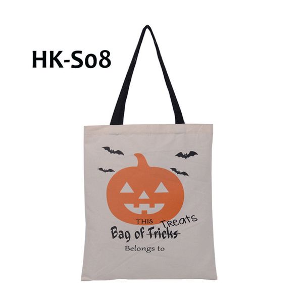 Party Großhandel 35 cm * 45 cm Halloween Geschenk Tasche 6 Arten PUMOKIN Spinne Säcke Leinwand Candy Gifts Tragetaschen