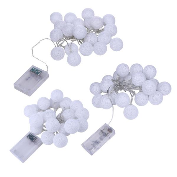 

20pcs 2.3m battery x christmas string lights cotton ball light