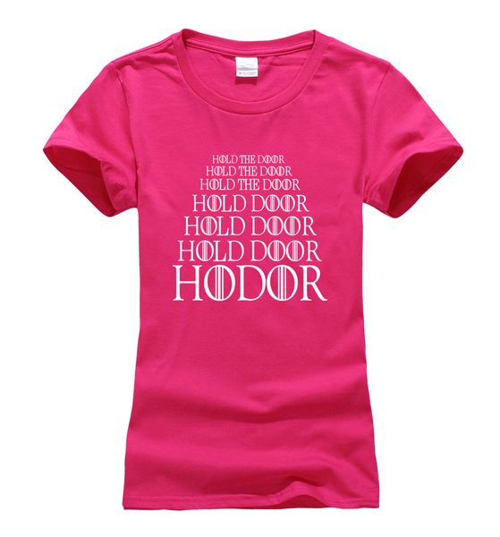 

hold the door t shirt women casual cotton short sleeve brand clothing funny hip-hop femme 2019 summer, White