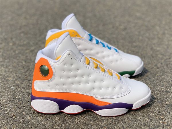 

jumpman playground gs xiii 13 white orange blue green yellow retro sports basketbalosaa