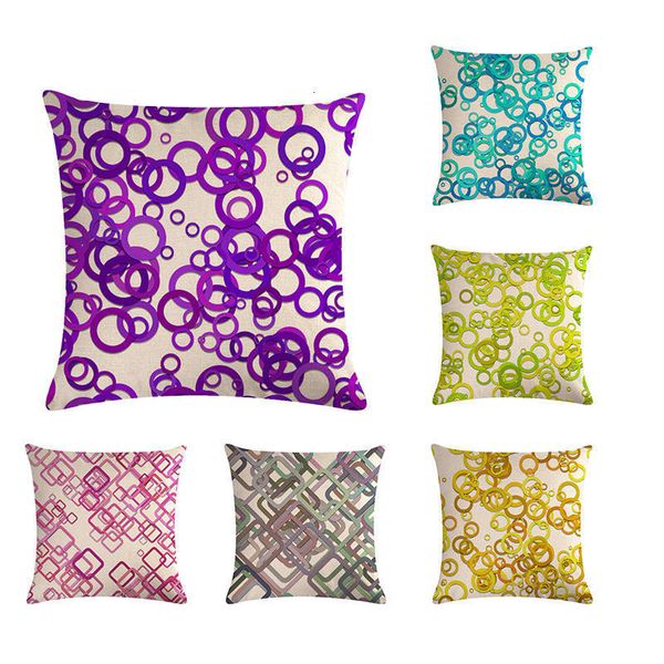 

геометрический шаблон подушка обложка 45x45cm белье бросьте наволочку желтой декоративных подушек обложки для софы home decor zy421
