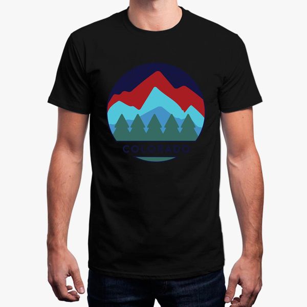

мода смешные колорадо футболка прохладный вокруг шеи тенниска mens сплошной цвет размер евро тенниска для мужчин мужчины топы camisas неграс, White;black