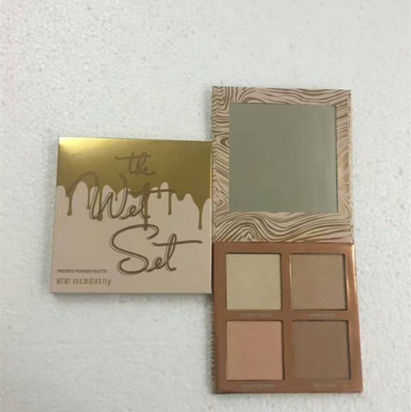 

марка косметика для лица влажный набор 4 цвета bronzer highlighter christmas edition освещающая пудра маркеры палитра теней для век