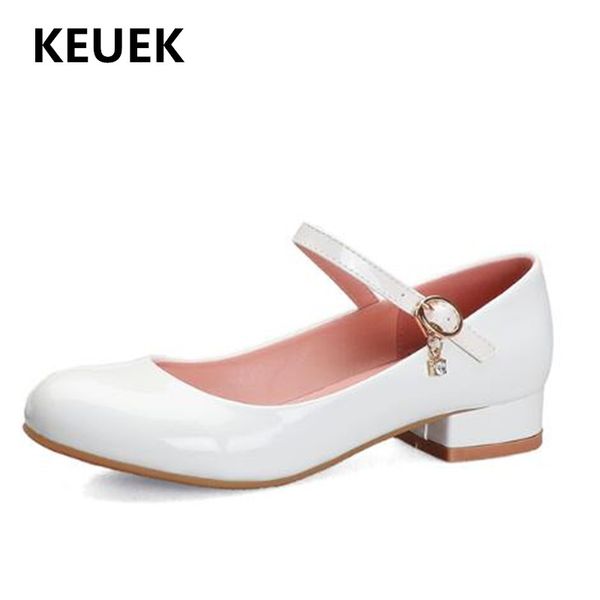 

new black dress shooes children girls high heels princess white dance party student performance leather shoes kids baby 02c, Black;grey