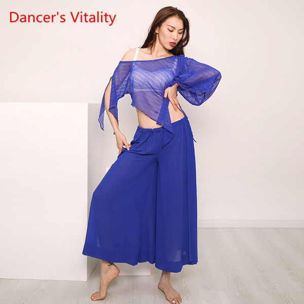 

new dance suit clothing women beginner dance costume oriental costume mesh set, Black;red