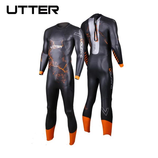 

utter volcano men scs triathlon suit yamamoto neoprene swimsuit long sleeve surfing wetsuit swimming suits for swimwear