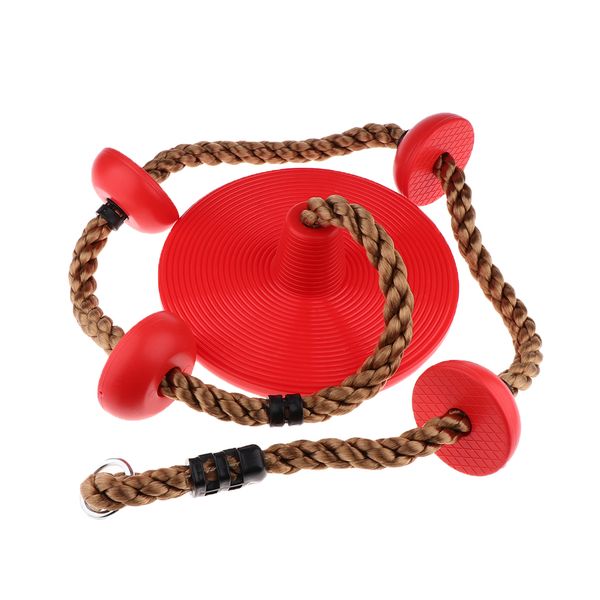 

дерево скалолазание веревка и дети качели с ног hold platforms - открытый свинг набор аксессуаров красный