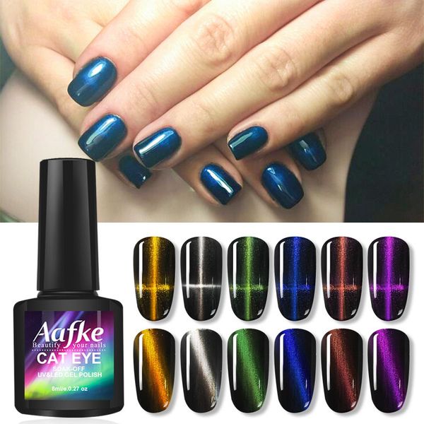 

magnet nail gel polish 3d cat eye effect uv gel cat eye coat magnetic soak off varnishes manicure lacquer zjj3094, Red;pink