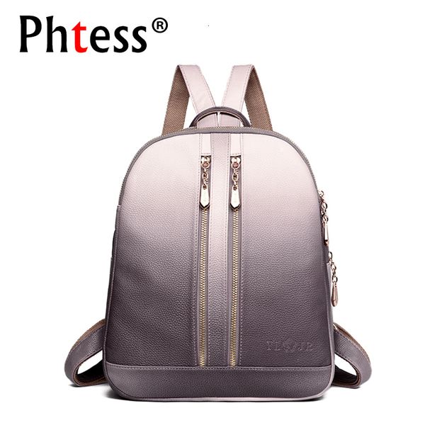 

2019 women leather backpacks for girls sac a dos school backpack female travel shoulder bagpack ladies casual daypacks mochilas y191102