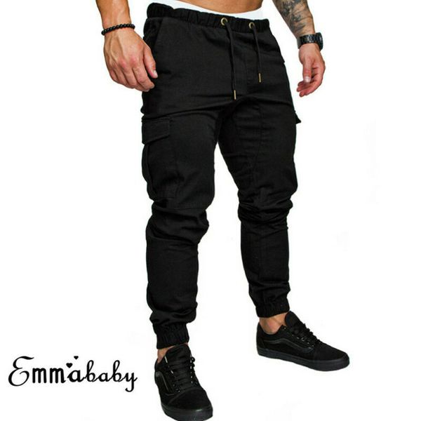 

мужская slim fit urban jogger cargo straight leg, Black