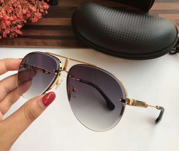 

luxury-design 152s pilot sunglasses gold/grey shaded sonnenbrille gafas de sol luxury designer sunglasses eyewear new with box, White;black