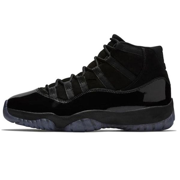 

11xi 11s concord 45 mens basketball shoes platinum tint cap and gown gym red women men bred space jam sports sneakers 36-47, Black