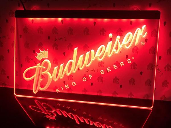 

002 Budweiser Beer Bar Pub Club NEW LED неоновый свет Вход