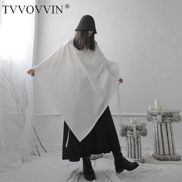 

loose drawstring irregular blouse pleated fashion new 2020 spring full sleeve small fresh casual loose style shirt q0037, White