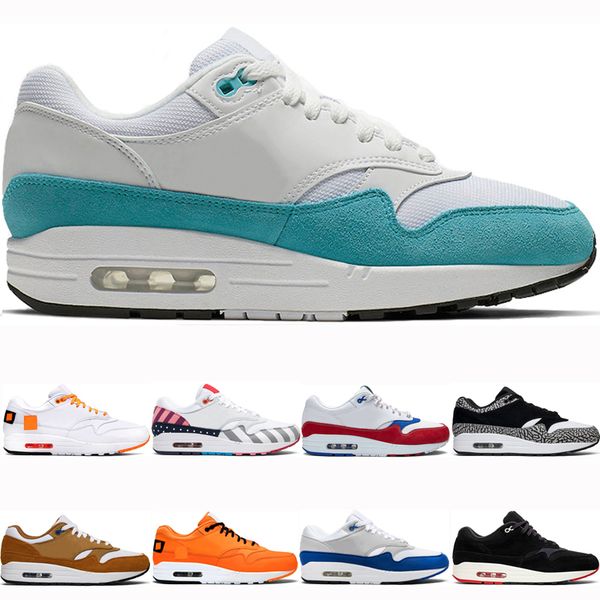 

new arrive 87 1 one men womens running shoes university blue puerto rico parra yellow designer sneakers zero qs sport trainers