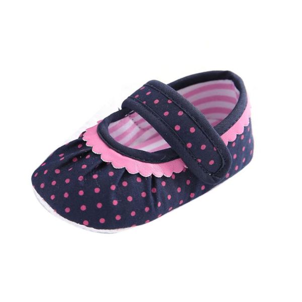 

newborn baby dot shoes boy girl toddler first walkers booties cotton comfort soft anti-slip warm infant crib shoes cute