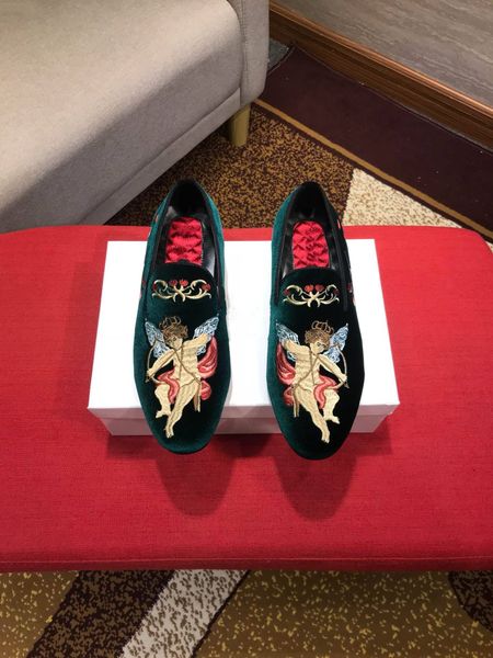 

platform paris shoes new designer men's and women's embroidery sports shoes black/green casual shoes ing