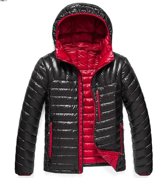 

2019Classic Марка Мужчины Зима На Открытом Воздухе белая Утка Ультра легкий Пуховик че