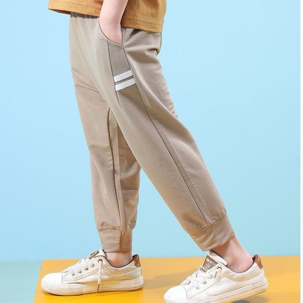 

explosion models children's clothing boys summer mosquito pants comfortable cotton thin section webbing casual loose sweatpants, Blue