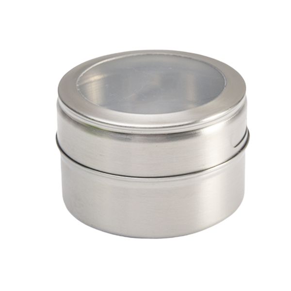 

6/12pcs set clear lid storage cooking spice jars magnetic seasoning container barbecue spice tins