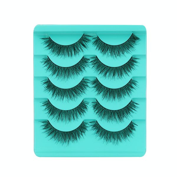 

new fashion 5 pair/lot crisscross false eyelashes lashes voluminous eye lashes clios postios zsmw